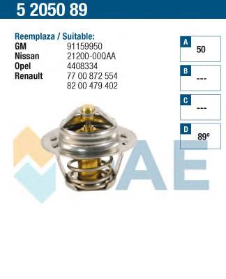Termostato 8200772990 Renault (RVI)