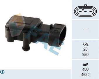 15023 FAE Sensor de pressão no coletor de admissão, MAP