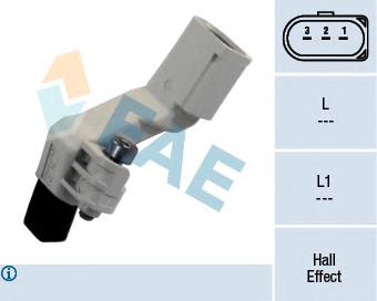 Sensor de posição (de revoluções) de cambota 2507387 Hitachi