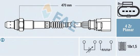 Sonda lambda, sensor de oxigênio depois de catalisador FAE 77402 preço, a partir de 67,14 USD
