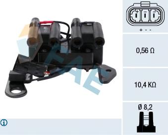 80253 FAE Bobina de ignição
