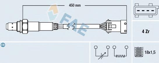 Compre 00001618V3 Peugeot/Citroen Sonda lambda, sensor de oxigênio depois de catalisador