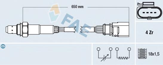 Sonda lambda, sensor de oxigênio depois de catalisador VAG 258006811 preço, a partir de 66,43 USD