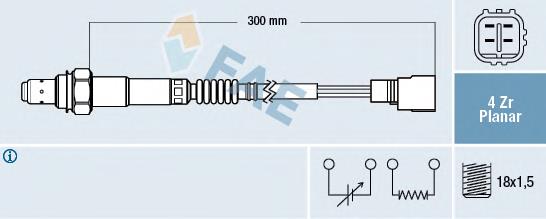Sonda lambda, sensor de oxigênio depois de catalisador 8946580011 Toyota