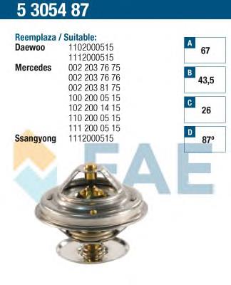 Compre 0022038175 Mercedes Termostato