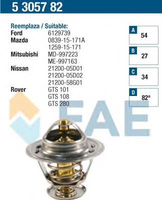 Compre 6129739 Ford Termostato