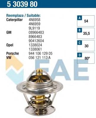 Termostato Metalcaucho 30883