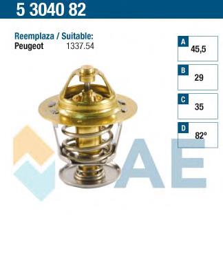 Termostato 820021 VALEO