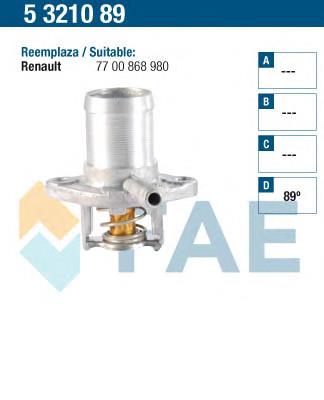Termostato Renault (RVI) 7700868980 preço, a partir de 27,84 USD