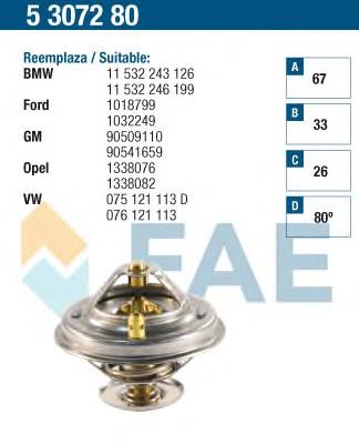 5307280 FAE Termostato
