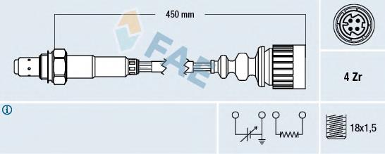 Sonda lambda, sensor de oxigênio NGK 209