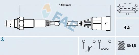 Sonda lambda, sensor de oxigênio Fiat/Alfa/Lancia 0046523129 preço, a partir de 56,18 USD