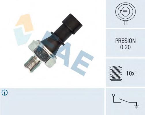 Sensor de pressão de óleo HELLA 6ZL014396031
