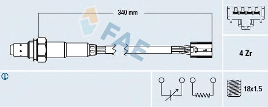 437 NGK Sonda lambda, sensor de oxigênio