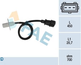 Sensor de posição (de revoluções) de cambota 7589729 Fiat/Alfa/Lancia