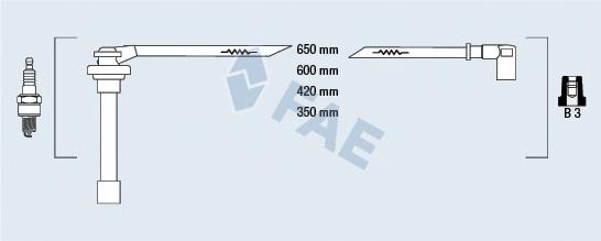 85860 FAE Fios de alta voltagem, kit