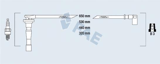 85801 FAE Fios de alta voltagem, kit