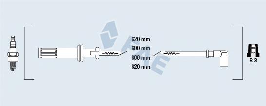 85620 FAE Fios de alta voltagem, kit