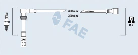 Fios de alta voltagem, kit 058905409A VAG