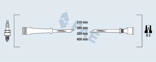 86000 FAE Fios de alta voltagem, kit