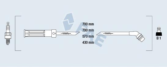 85995 FAE Fios de alta voltagem, kit