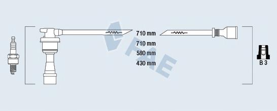 85999 FAE Fios de alta voltagem, kit