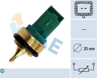 33707 FAE Sensor de temperatura do fluido de esfriamento