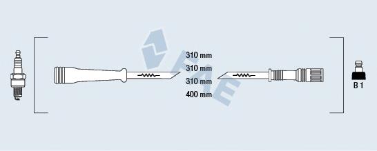 85985 FAE Fios de alta voltagem, kit