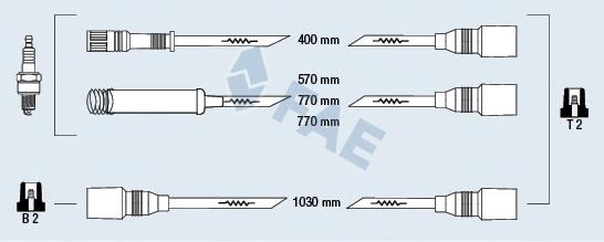 85980 FAE Fios de alta voltagem, kit