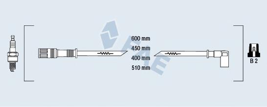 85990 FAE Fios de alta voltagem, kit