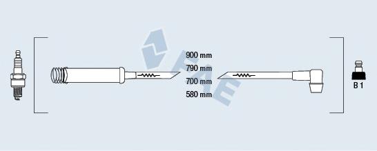 85960 FAE Fios de alta voltagem, kit