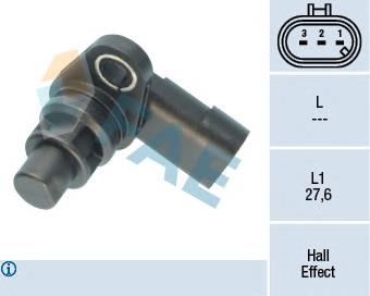 Sensor de posição da árvore distribuidora Fiat/Alfa/Lancia 0046798364 preço, a partir de 40,03 USD