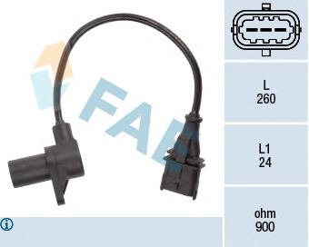 79197 FAE Sensor de posição (de revoluções) de cambota