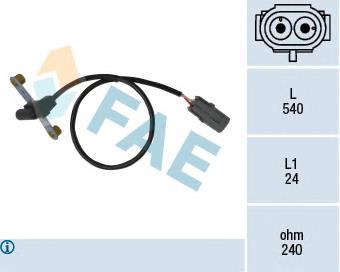 79023 FAE Sensor de posição (de revoluções) de cambota