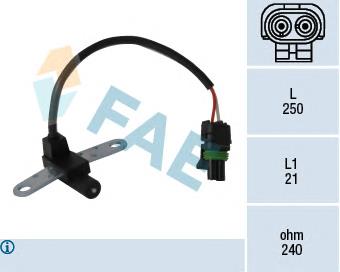79020 FAE Sensor de posição (de revoluções) de cambota