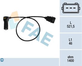 Sensor de posição (de revoluções) de cambota 38907319 VAG