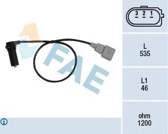 79067 FAE Sensor de posição (de revoluções) de cambota