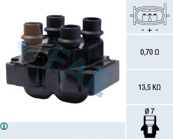 Bobina de ignição 101814 Ford