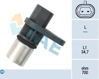 79205 FAE Sensor de posição (de revoluções) de cambota