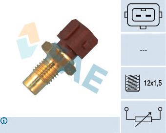 Sensor de temperatura do fluido de esfriamento ST128 Beru