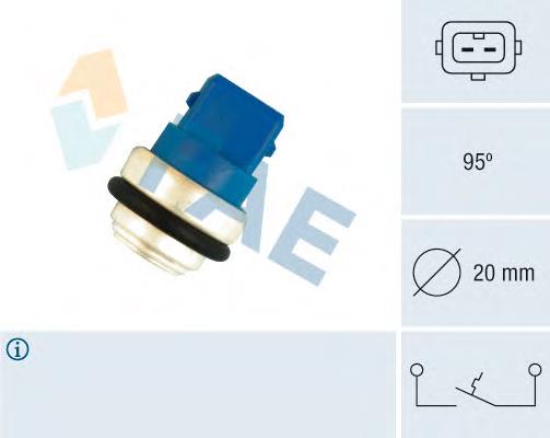 Sensor de temperatura do fluido de esfriamento (de ativação de ventilador do radiador) Hans Pries (Topran) 111396466 preço, a partir de 12,54 USD