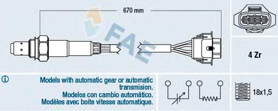 Compre 407 NGK Sonda lambda, sensor de oxigênio