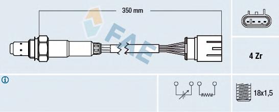 1558873 Ford Sonda lambda, sensor de oxigênio