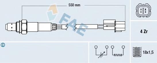 Sonda lambda, sensor de oxigênio EPS 1998074