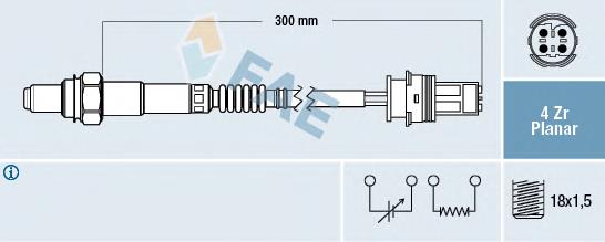 Compre 1618K9 Peugeot/Citroen Sonda lambda, sensor de oxigênio depois de catalisador