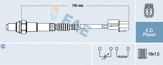 Sonda lambda, sensor de oxigênio até o catalisador FAE 77450 preço, a partir de 89,03 USD