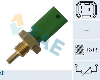 Sensor de temperatura do fluido de esfriamento Renault (RVI) 8200699074