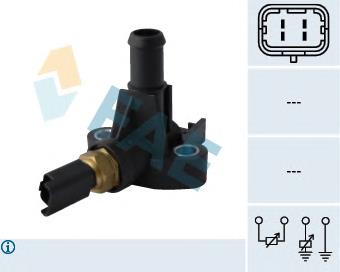 71718201 Fiat/Alfa/Lancia Sensor de temperatura do fluido de esfriamento