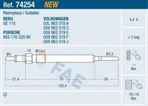 Vela de incandescência VALEO 345183 preço, a partir de 12,61 USD