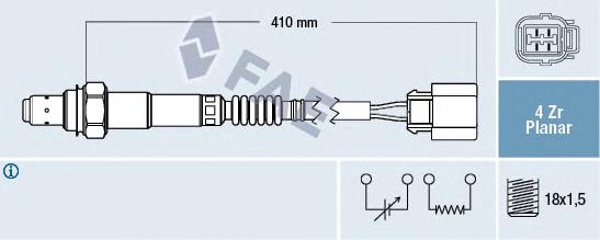 77322 FAE Sonda lambda, sensor de oxigênio
